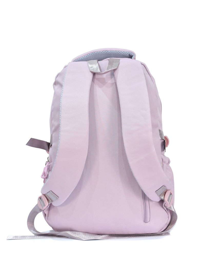 FUERCHEN High quality nylon school backpack for girls and boys, Pink - Image 4