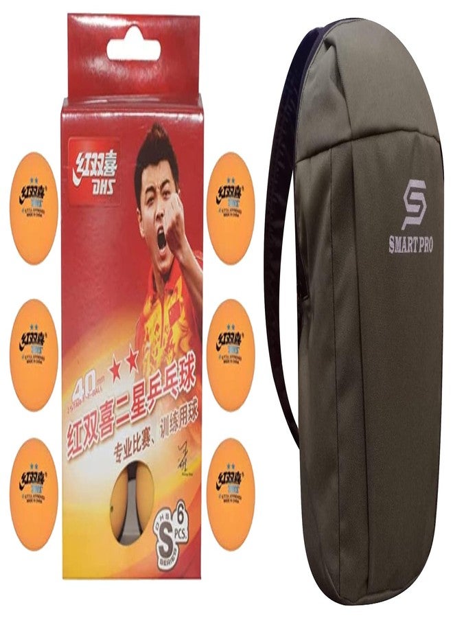 DHS TT Ball S-S1840BY 2 Star Y Supermarket (6 Pcs Box) 42 PCS with Smart PRO TT Special Cover Speed SAGE - Image 2