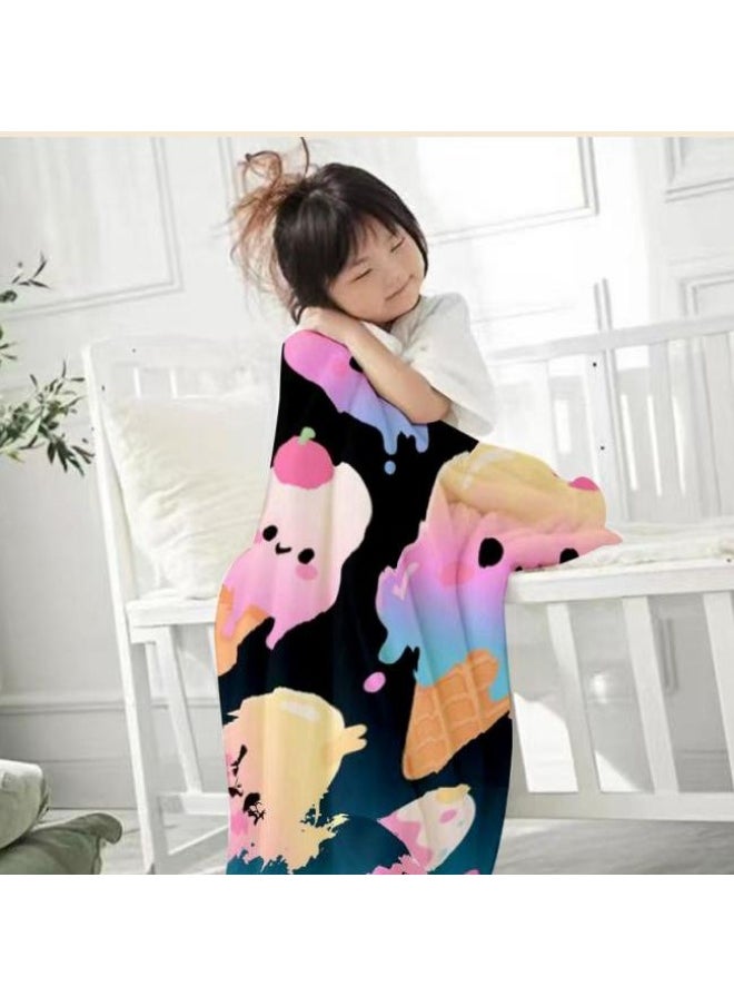 General - Baby and children's cartoon flannel thin blanket (warm and comfortable, suitable for sleep, game use) 70cm*100cm - 678 - Image 1