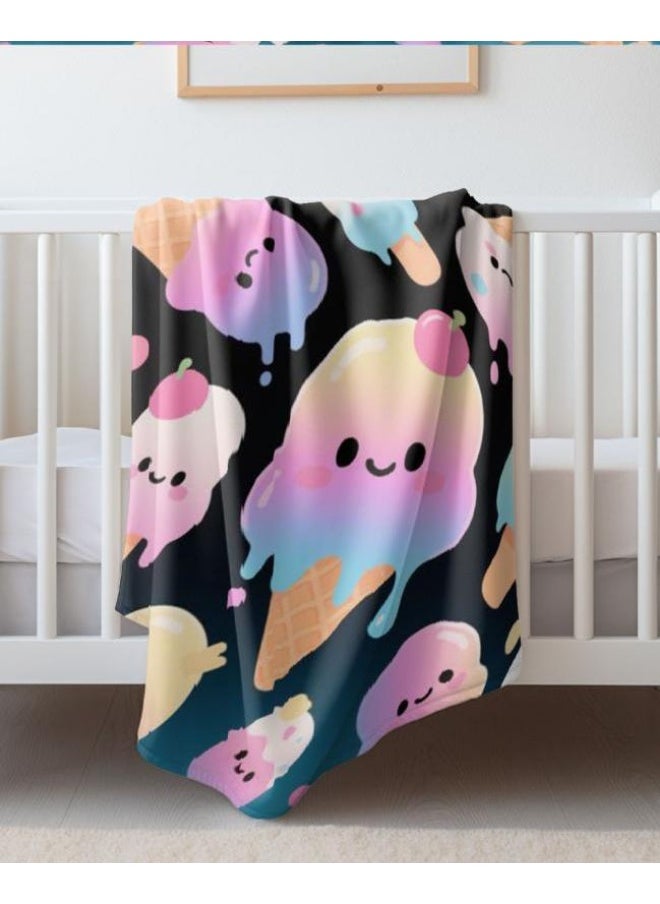 General - Baby and children's cartoon flannel thin blanket (warm and comfortable, suitable for sleep, game use) 70cm*100cm - 678 - Image 1