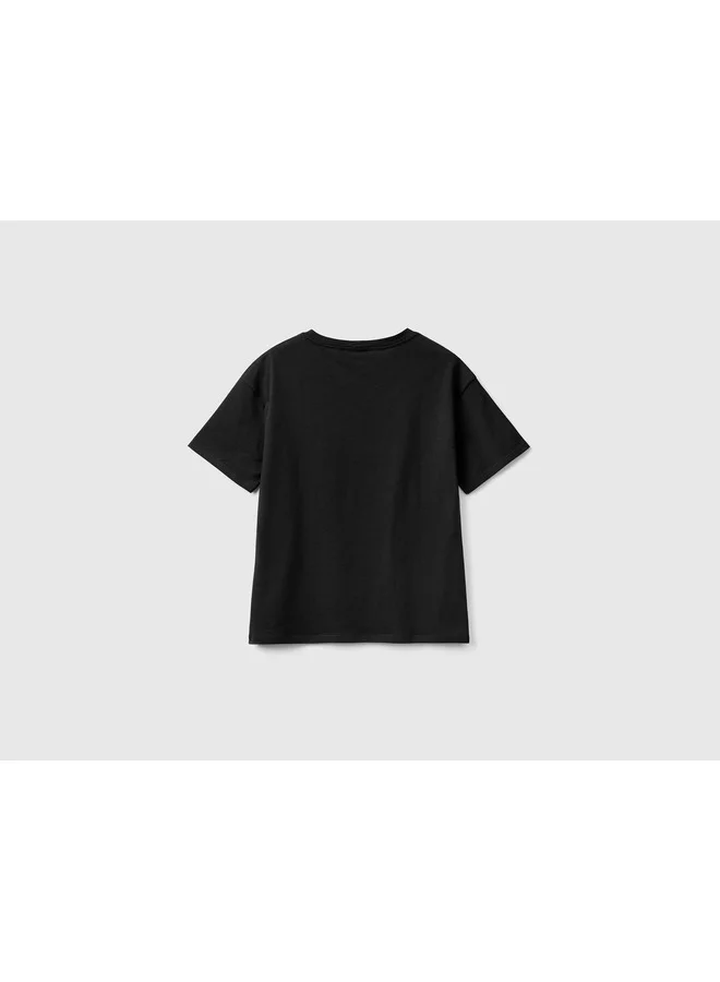 UNITED COLORS OF BENETTON Short Sleeve 100% Cotton T-Shirt
