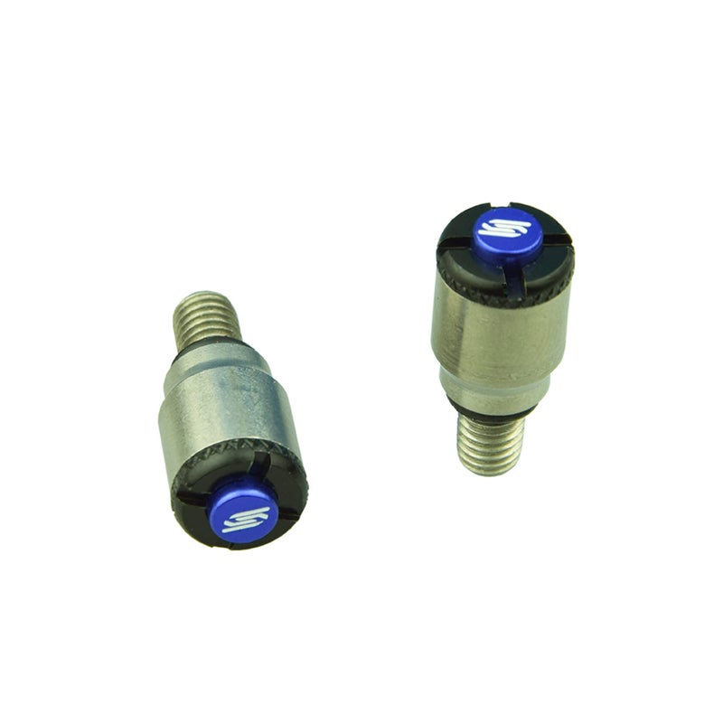 SCAR Fork Air Bleeder Bleed Valves M5x08mm Compatible with YAMAHA HONDA KAWASAKI SUZUKI SHOWA KAYABA KYB  Blue