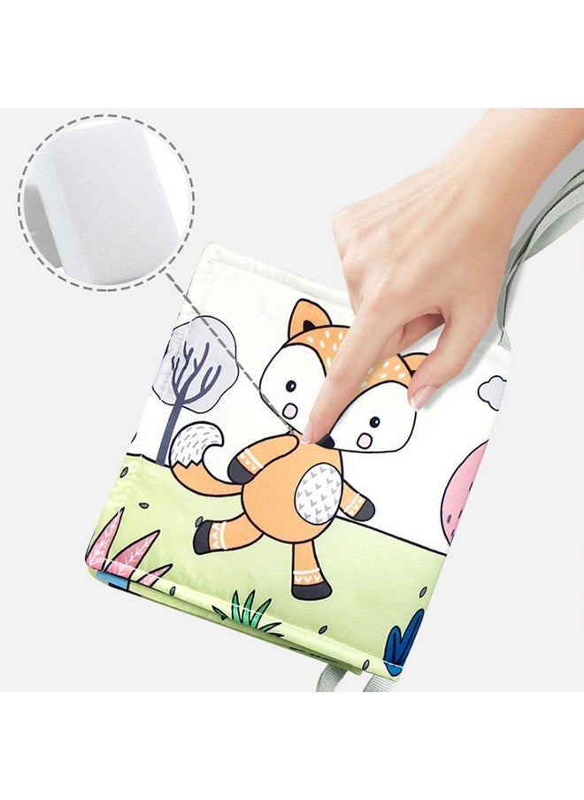 KolorFish - KolorFish Black and White Cloth Books High Contrast Baby Toys, 0-6 6-12 Months Soft Baby Book,Infant Tummy Time Toys,Baby Activity Crinkle Folding Educational Activity Suitable for Boys Girls (Fox) - Image 1