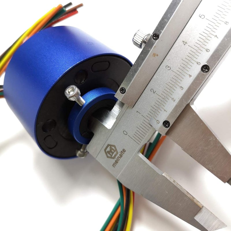 Taidacent Slip Ring Rotary Electrical Contact 2/4/6/12 Wire Collector Ring Conductive Electric Motor Rotating Connector (6 Wire 10A Inner Hole 12.7mm OD 54mm) - Image 5