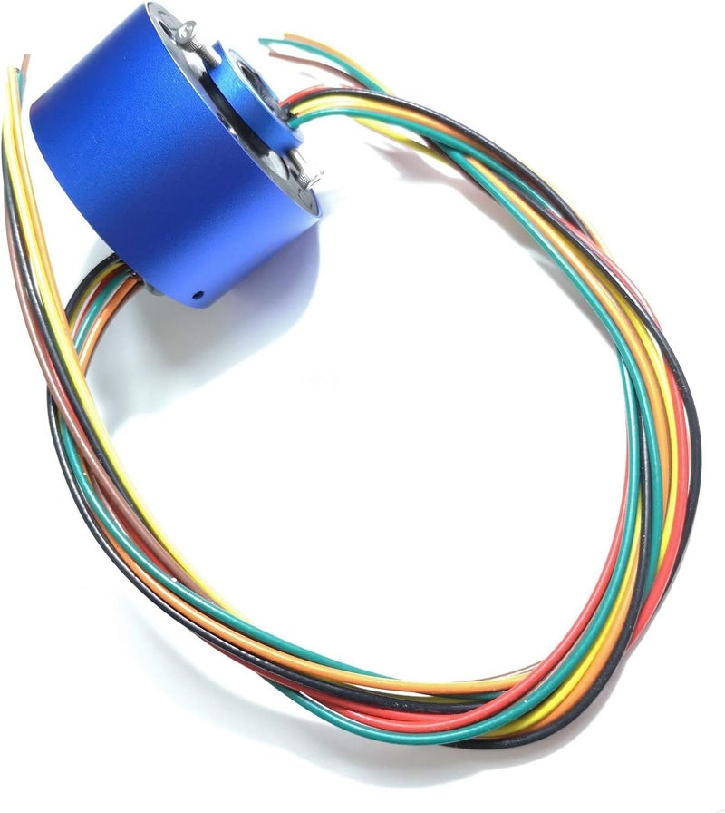 Taidacent Slip Ring Rotary Electrical Contact 2/4/6/12 Wire Collector Ring Conductive Electric Motor Rotating Connector (6 Wire 10A Inner Hole 12.7mm OD 54mm) - Image 3