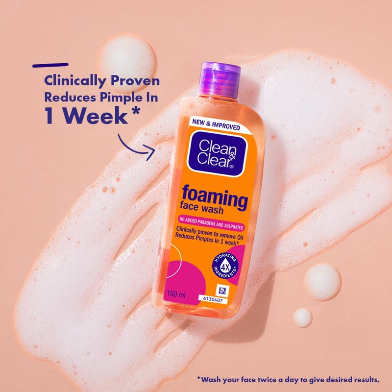 Clean & Clear غسول وجه رغوي كلين آند كلير (150 مل) - Image 4