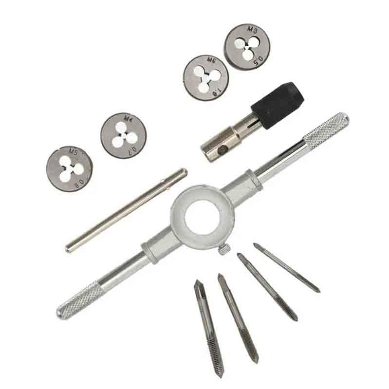 NityaEcommerce Tap Die SetTap Die Metric Tool10 Pcs Metric Tap Die Wrench Set M3 M4 M5 M6 Bearing Steel Standard Tap Die Metric Tool Thread Repair Tool - Image 3