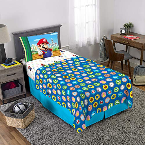 Franco Kids Bedding Super Soft Microfiber Sheet Set, Twin, Mario - Image 2