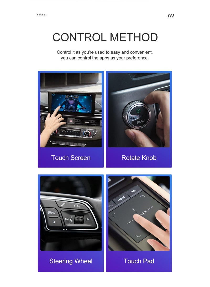 CarPlay AI Box Adapter  Android 11.0 Wireless CarPlay Android Auto Streaming Box  Cars Netflix, YouTube, Google Play, 4G Network |QCM2290 4-Core, 3GB RAM + 32GB Storage Compatible with 98% of Vehicles