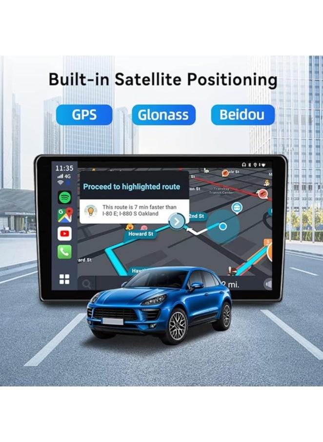 كار لينكيت محول 11.0 اللاسلكيكاربلاي  11.0 اللاسلكي C، يوتيوب، جوجل  شبكة 4G | QCM2290 4-Core، 3GB RAM + 32GB تخزين متوافق مع 98٪ من المركبات  - Image 2