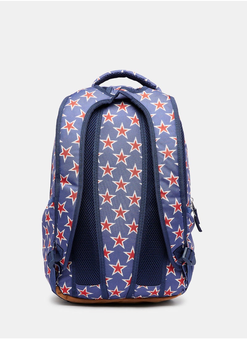 Bank - Unisex Star Print Backpack - Image 1