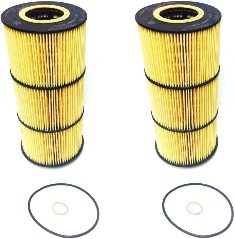 Hengst Case of 2 Oil Filters for Freightliner Detroit Diesel DD13 DD15 DD6 - OEM A4721800509 - Image 1
