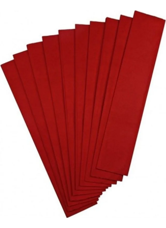 BUBU 10 Red Crepe Paper