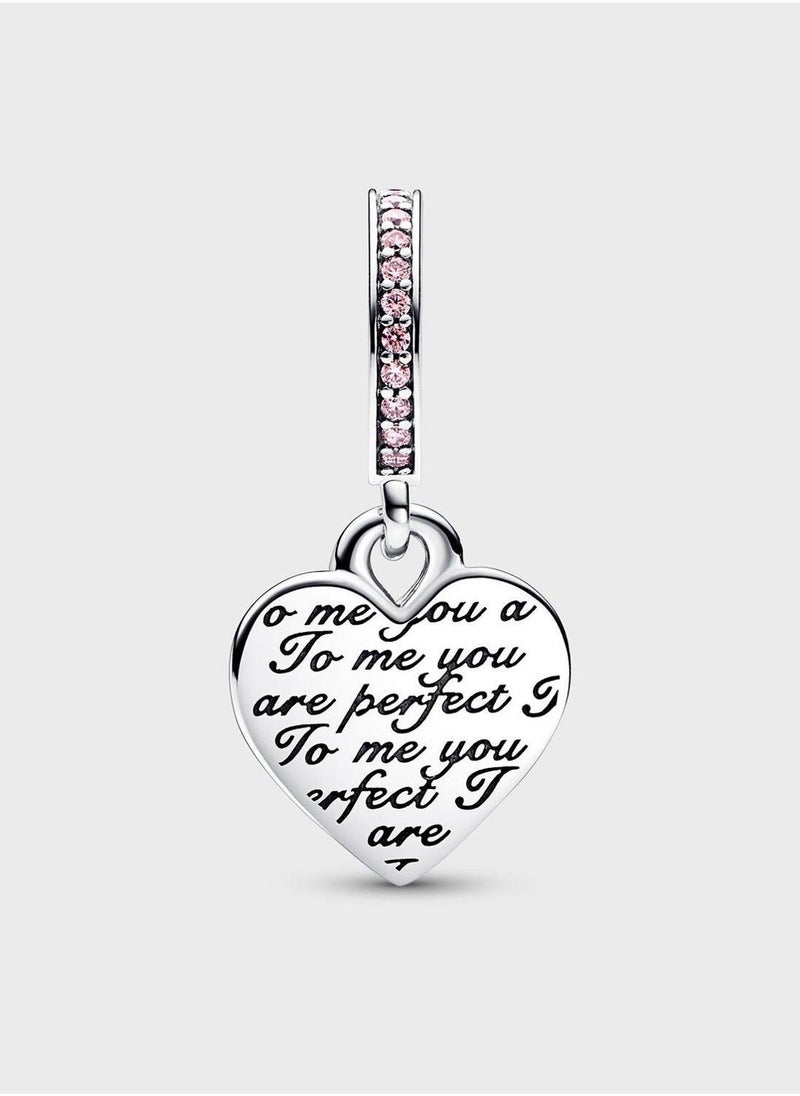 PANDORA 14K Rose Gold Plated Heart Sterling Silver Charm Bracelet - Image 2