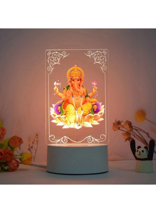 3D Nightlight Festival Promotional Advertising Gift Pattern Color Printing UV Colorful Table Lamp Creative Gift-Specifications:USB Tri-color Variable Band 303 Switch-Dimensions:UV Custom 5  - Image 4