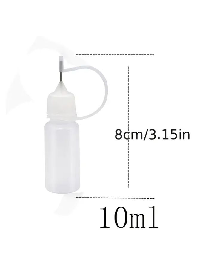6 Pack 0 34oz Fine Tip Glue Applicator Bottles For DIY Crafts And Laboratory Use - Image 2