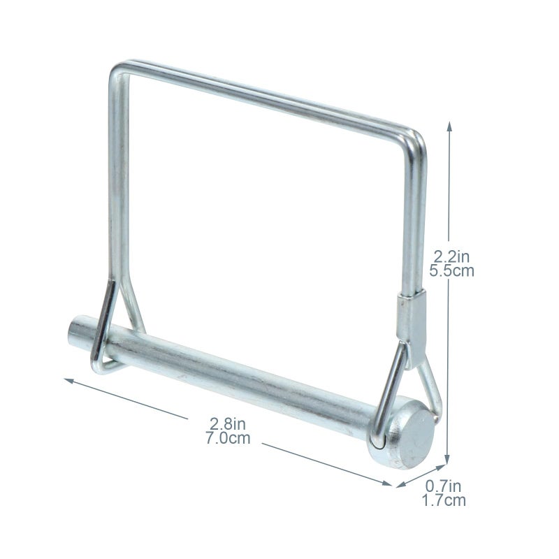10pcs 6x65mm Quadrangular Lock Pins Spring Safety Coupler Quick Release for Trailer Farm Lawn - Image 3