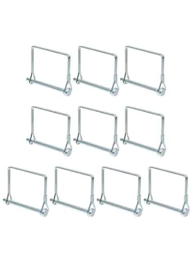 10pcs 6x65mm Quadrangular Lock Pins Spring Safety Coupler Quick Release for Trailer Farm Lawn - Image 1