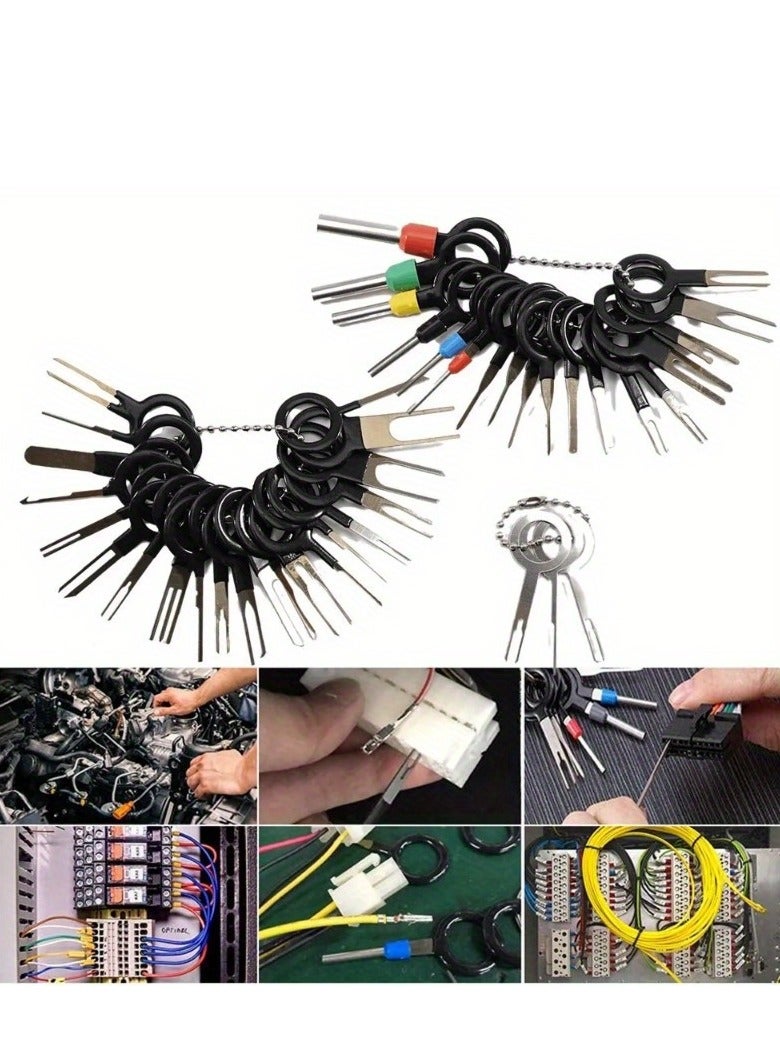 Generic 41pcs Universal Car Terminal Removal Repair Tool Wire Plug Connector Extractor Puller for Car Terminals Disassembly Hand Tools  - Image 1