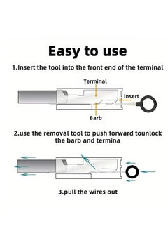 Generic 41pcs Universal Car Terminal Removal Repair Tool Wire Plug Connector Extractor Puller for Car Terminals Disassembly Hand Tools  - Image 5