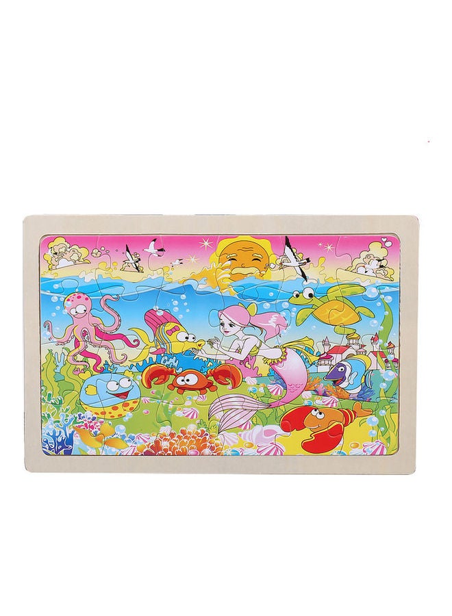 NIBEMINENT 24-Piece Wooden Classic Puzzle Game Set - Image 1