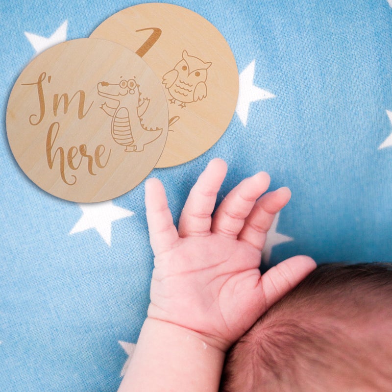1 Set Baby Monthly Cards Baby Monthly Marker Discs - Image 4