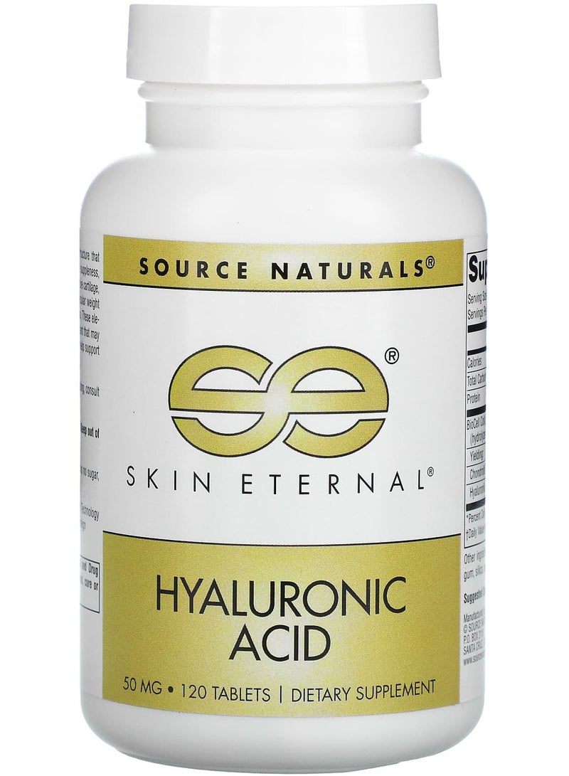 Skin Eternal, Hyaluronic Acid, 50 mg, 120 Tablets