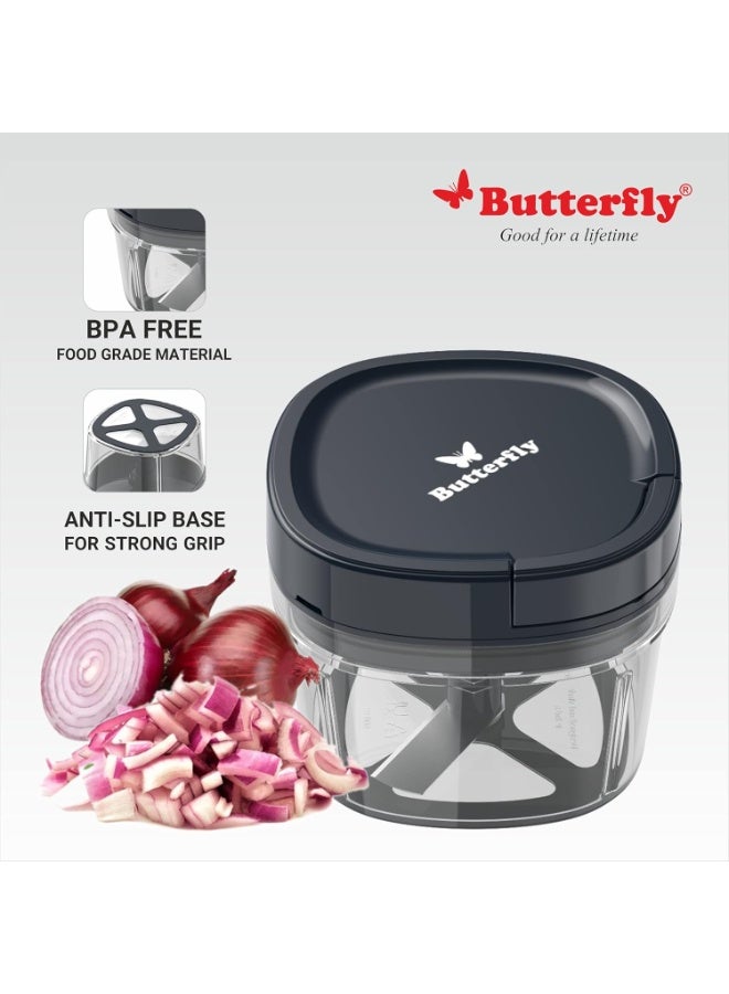 باترفلاي Butterfly Hero 500W Mixer Grinder And Vegetable Chopper, Grey - 500 Watts - Image 4