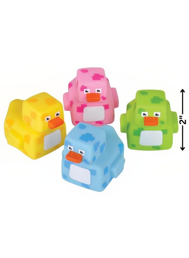 Rhode Island Novelty 2" Pixelated Rubber Duckies - Image 2