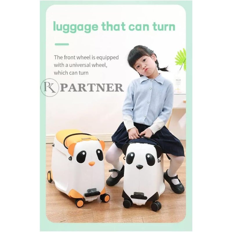 ride on suitcase and hand luggage children's hand carry bag Pink with white,21 - Image 2