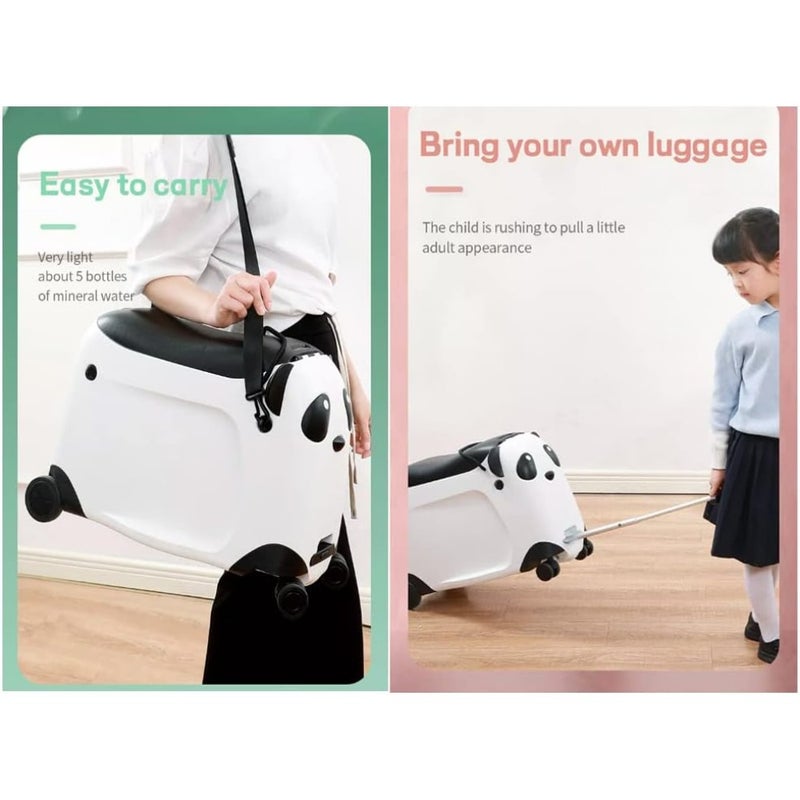 ride on suitcase and hand luggage children's hand carry bag Pink with white,21 - Image 3
