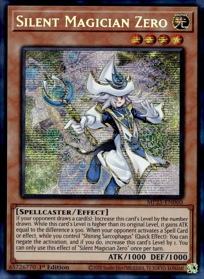 Silent Magician Zero - MP25-EN060 - Prismatic Secret Rare - 1st Edition