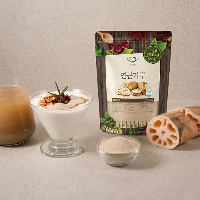 K-Herb Lotus Root Powder Natural 100% Pure Healthy Fiber Vitamin C Amino Acid 연근 연근분말 연근가루 (100g) - Image 4
