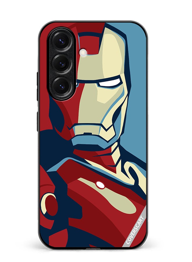 VR CREATIVE Protective Case Cover For Samsung Galaxy S25 Iron Man Red And Blue Design Multicolour