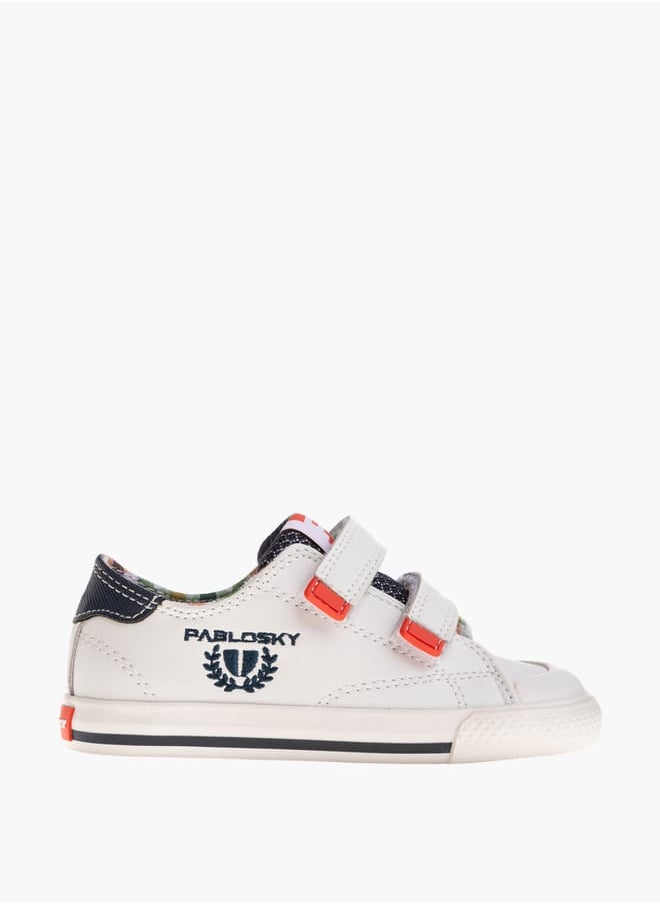 Pablosky - Boys Colourblock Sneakers with Hook and Loop Closure - Image 1