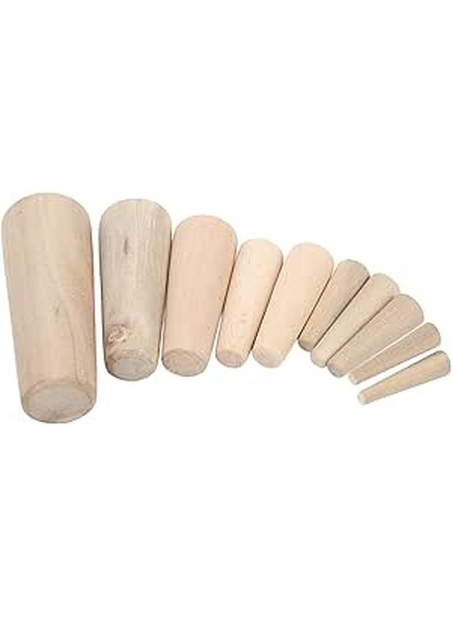 Soft Wood Marine Drain Plugs 10 Pack Emergency Thru Hull Boat Yacht Accessories - Image 1