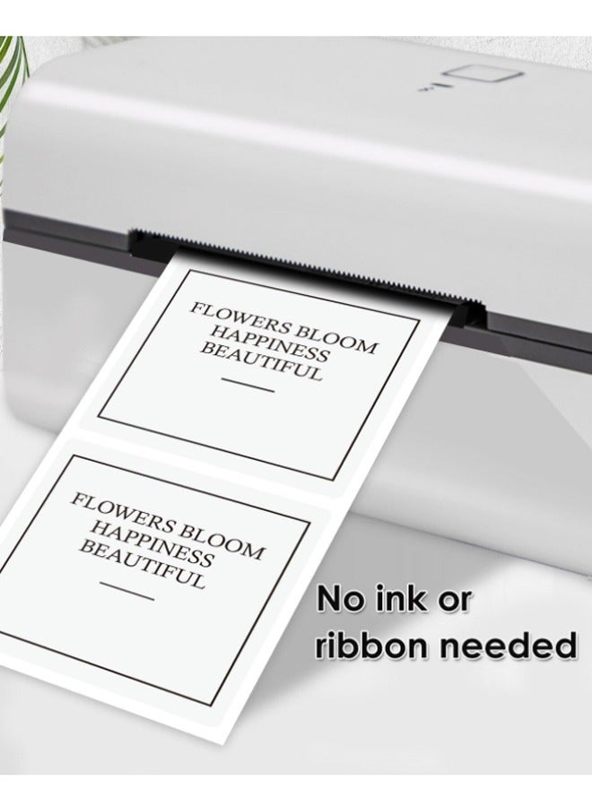 EHOME White Square Thermal Label Stickers, 10X15CM Self-Adhesive Square Direct Thermal Labels, 250sheets/Roll - Image 5