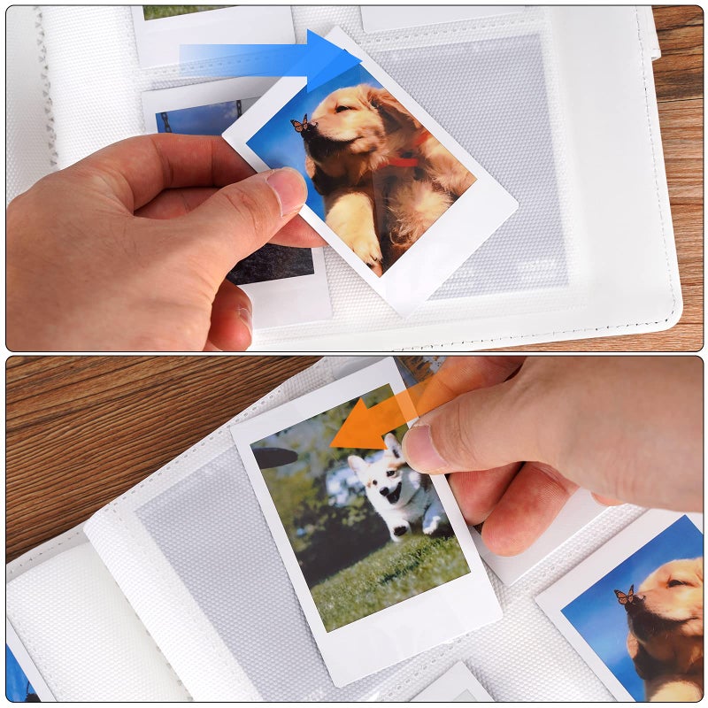 Ruibytree 256 Pockets Mini Photo Album for Fujifilm Instax Mini 12/Mini 11/Mini 9 /Mini 40/Mini 99 Instant Camera  For Polaroid Snap/PIC-300/Z2300/ SocialMatic Instant Cameras & Zip Instant Printer (Ice White) - Image 2