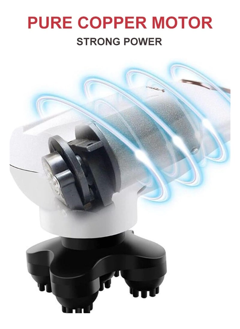 R.VIHAN - Electric Handheld Massager with 6 Interchangeable Heads for Deep Tissue Percussion Vibration and Targeted Muscle Relief - Image 1