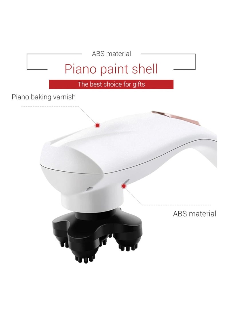 R.VIHAN - Electric Handheld Massager with 6 Interchangeable Heads for Deep Tissue Percussion Vibration and Targeted Muscle Relief - Image 1