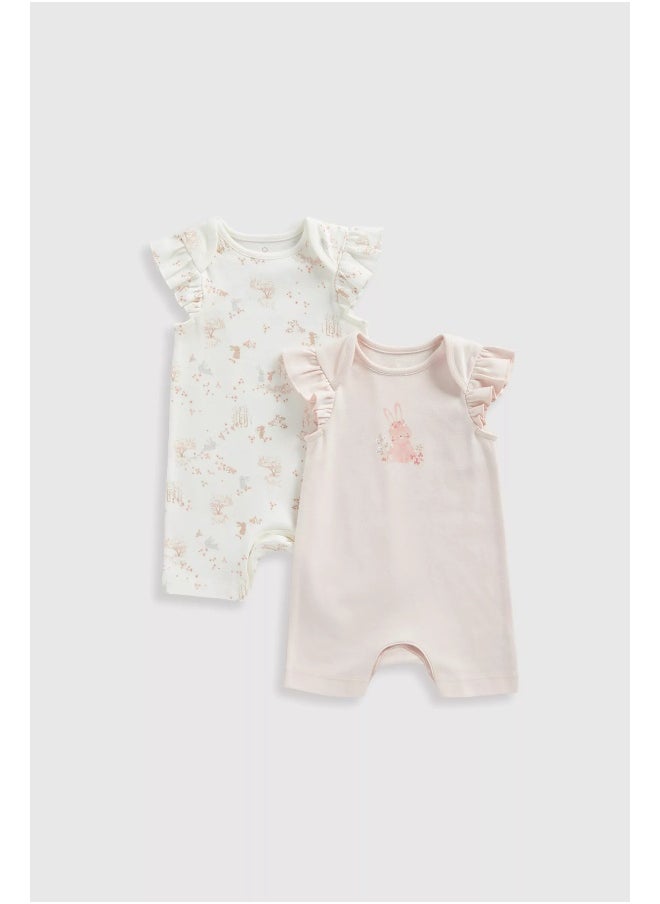 mothercare My First Rompers - 2 Pack  - Image 2