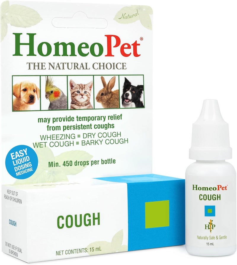HomeoPet Cough Medicine for Pets - 15ml Natural Relief for Persistent Coughs - Image 1
