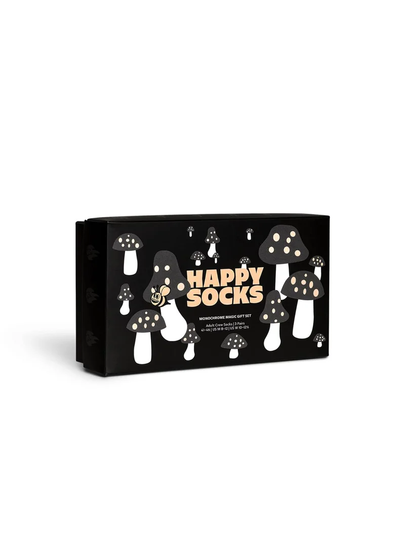 هابي سوكس 3-PACK MONOCHROME MAGIC SOCKS GIFT SET
