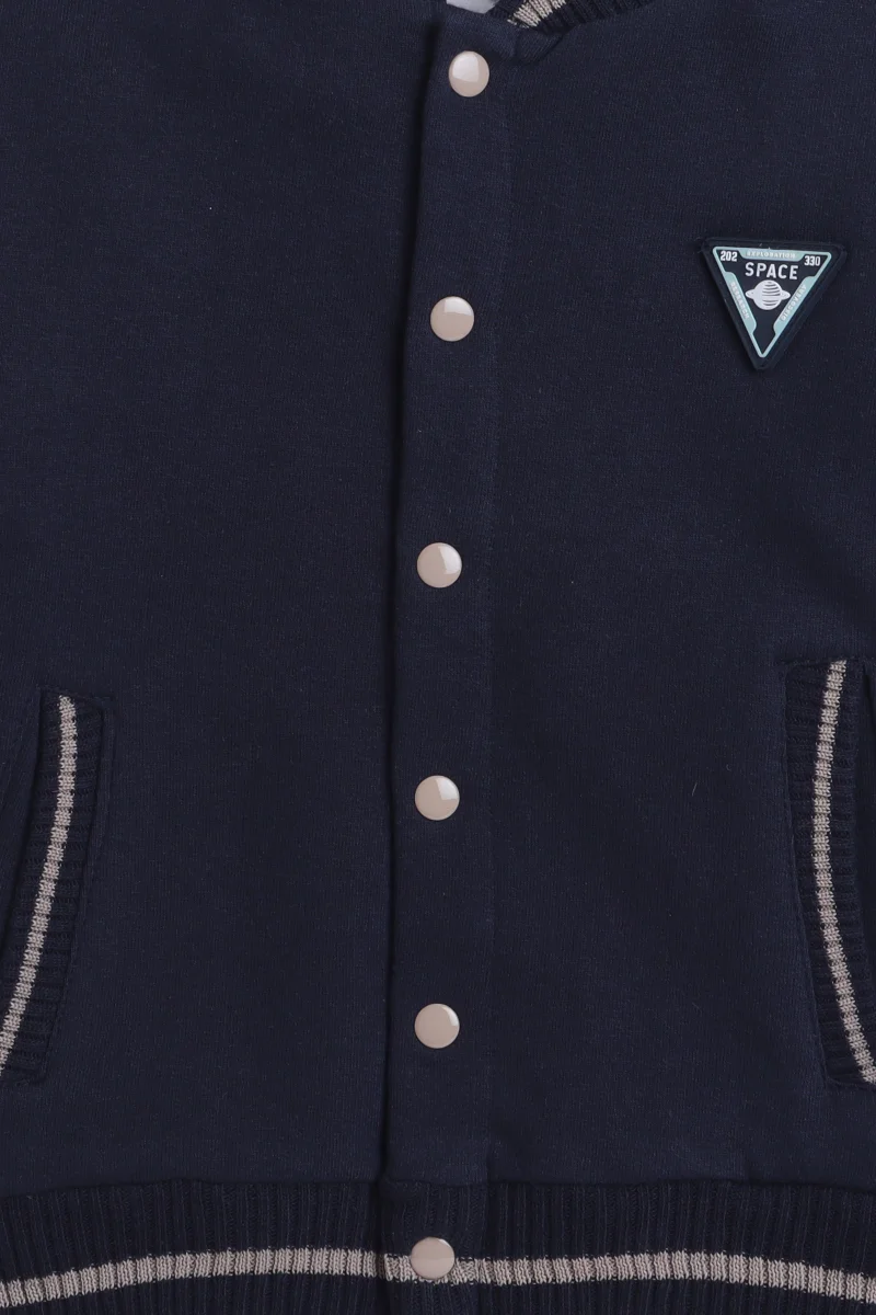 ديركجي جاكيت صوف نادي الفضاء للأولاد - كحلي