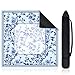 Sonwyoung 22 Inch Mini Chinoiserie Mahjong Mat for Travel Set White Floral Mahjong Mat Cute Small Domino Accessories Gifts Domino and Tile Game Table Blue - Image 2