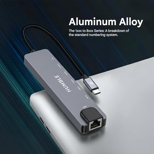 HUMBLE® USB C Hub 8 in 1 Multiport Adapter with 4K HDMI, Ethernet, 100W PD Charging, USB 3.0, SD/TF Card Reader, Type C Docking Station for MacBook, Windows Laptop, iPad, Samsung DeX,(1 Year Warranty) - Image 4