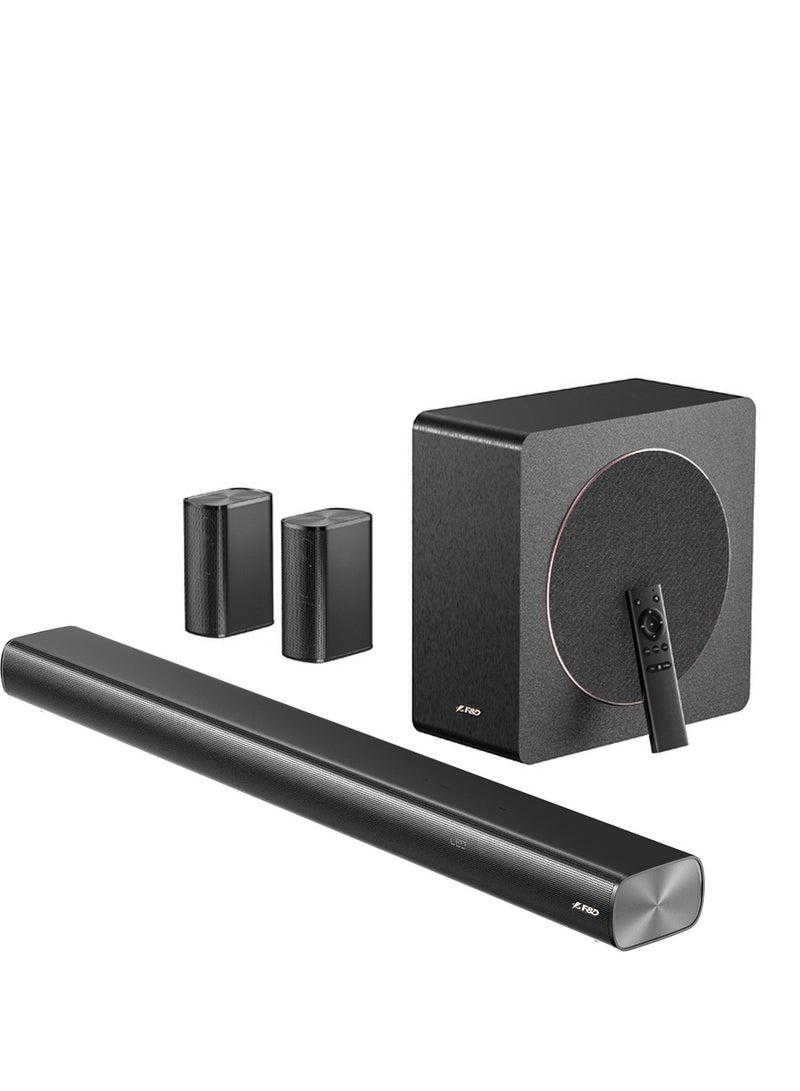 F&D HT-500DA 5.1 CH Dolby Atmos Home Theater Speaker with 8-Inch Wireless Subwoofer, 190W High-Fidelity Power, Built-in 9 Speakers, 3D Surround Sound, 6 EQ Modes, Remote Control, Customized APP and Multiple Input Options,Bluetooth 5.3 - Image 1