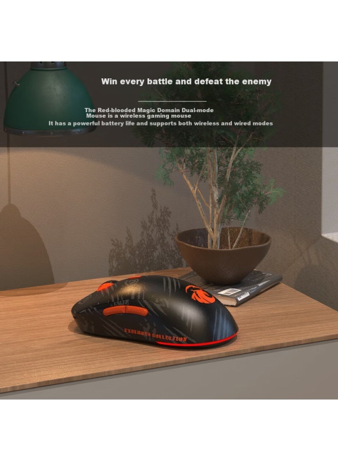 Ajazz Ajazz Moyu Collaboration Dual Mode Gaming Mouse 2.4G/Wired Usb Macro Programming Mouse Black - Image 4