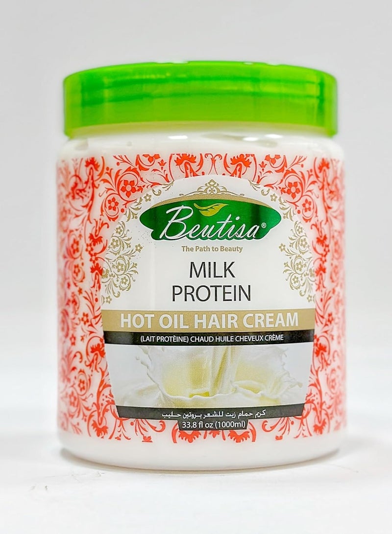 Beutisa Hot Oil Hair Cream 1000ml (Milk Protein) - Image 1