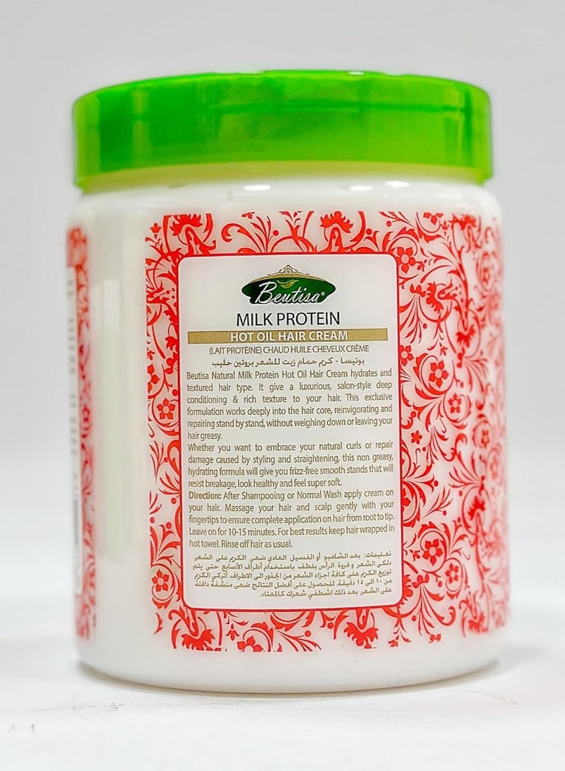 Beutisa Hot Oil Hair Cream 1000ml (Milk Protein) - Image 2